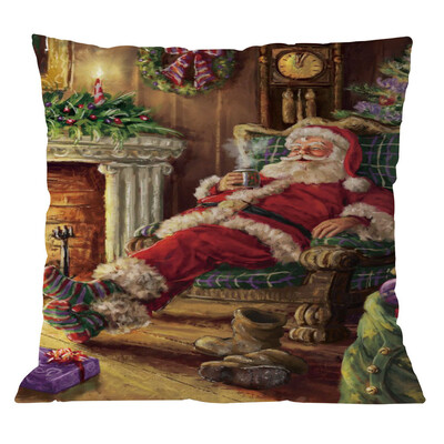 

〖Follure〗Cotton Linen Christmas Pillow Case Sofa Car Throw Cushion Cover Home Decor