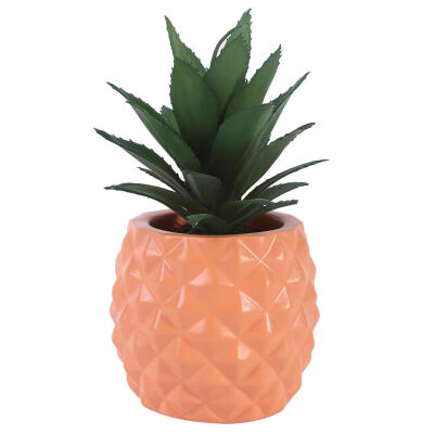 

Pineapple-shaped Resin Plastic Flower Pots Planters Home Office Decor Craft