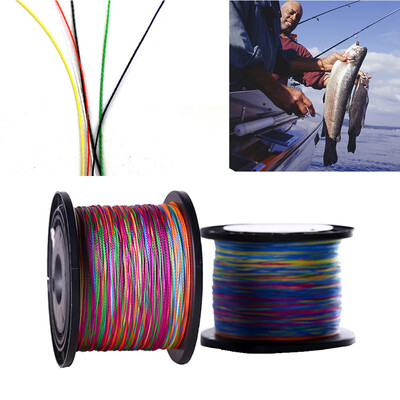 

Saidsome 500m Color mulifilament PE Braided fishing line 4 strands braided wires fishing bait fishing lure