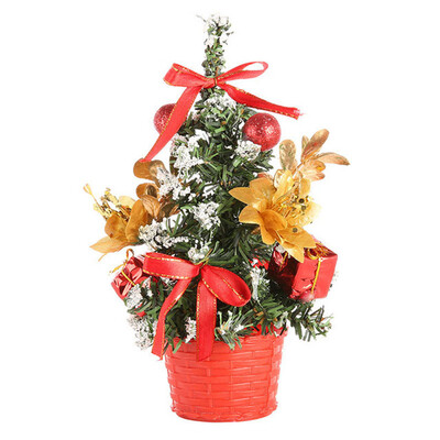 

20CM Tabletop Artificial Small Mini Christmas Tree DIY Xmas Pine Tree Ornaments