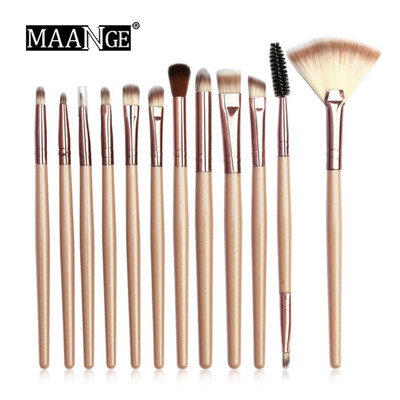 

Toponeto 12 Pcs Makeup Eye Shadow Brush Highlighter Brush Makeup Brush Set