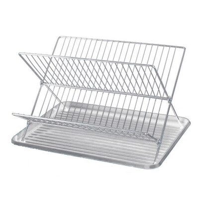 

Folding X Shape Kitchen Plates Bowl Tableware Holder Drying Shelf Storage Rack