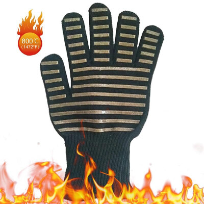 

BBQ Gloves Heat Resistant Grill Gloves Insulated Oven Mitts Non-Slip Gloves for Cooking Baking Smoker Fireplace