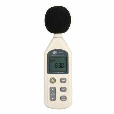 

BENETECH 30-130dB Digital Sound Level Meter GM1357 Noise Tester in Decibels LCD AC FASTSLOW dB Screen