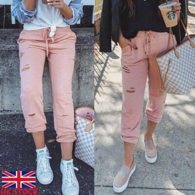 

Ladies Tracksuit Bottoms Women Joggers Trousers Jogging Gym Pants Lounge Wear