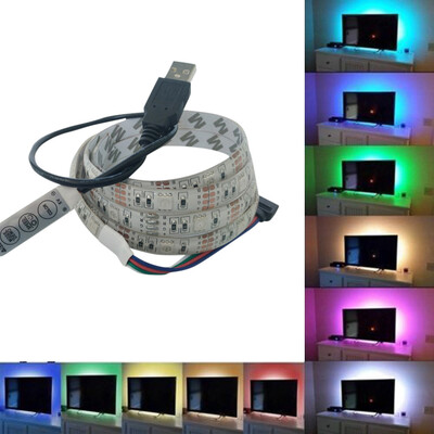 

Siaonvr 5050 Bright Led 1M Usb Led Strip Lights Tv Back Light Color Changing MR