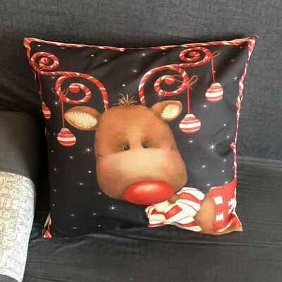 

Siaonvr Christmas Pillow Sofa Waist Throw Cushion Cover Home Decor C