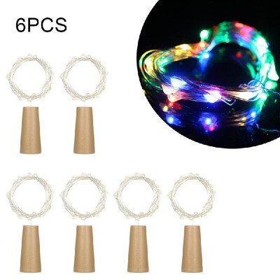 

String Lights Bottle Stopper Atmosphere Lamp 2Meters 20 LED Copper Wire Fairy White Twistable String Light for Christmas Holiday F