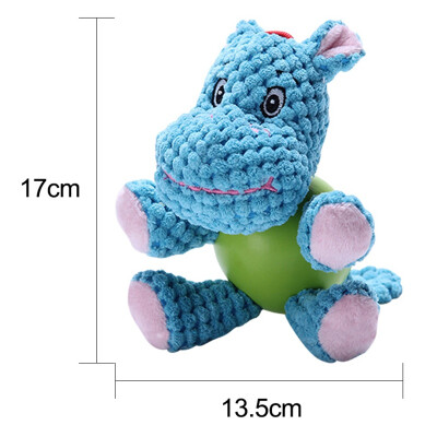 

Corduroy Fabric Dog Toys Pet Puppy Chew Plush Cartoon Animals Squirrel Cotton Rope Bird Shape Bite Toys