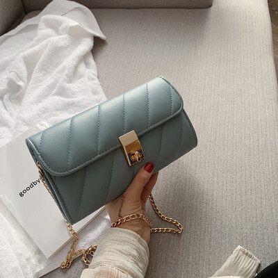 

Tailored Women Retro Striped Vintage Leather Handbag Messenger Simple Crossbody Bag