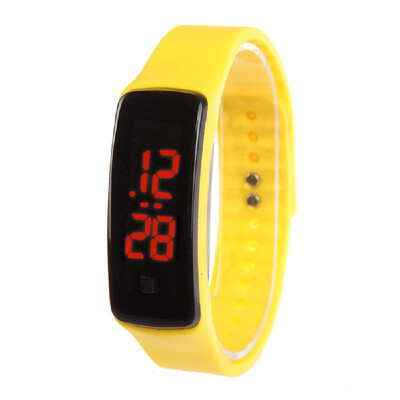 

Fashion Men Women Casual Sports Bracelet Watches LED Electronic Digital Candy Color Unisex Silicone Watch