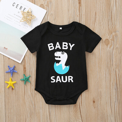 

Mother&Me Baby Bodysuit Letter Printed Romper Matching Family Clothes