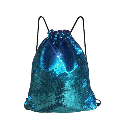 

Tailored Boy Girl Sequins Colorful Package Bags Travel Princess Bling Backpack For child