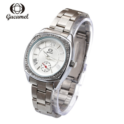 

Gucamel BL057 Women Quartz Watch Luminous Pointer Rhinestone 30m Water Resistance Wristwatch