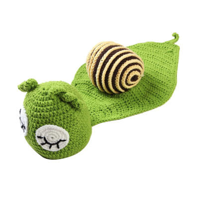 

Cute Baby Boys Girls Snail Pattern Handmade Knitted Clothes Kids Photo Prop