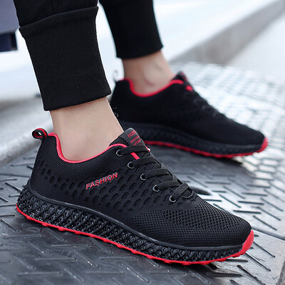 

2019 autumn&winter flying woven mesh shoes mens mens sports wind single shoes Korean casual running shoes