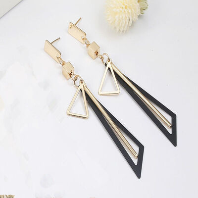 

2019 New Korean Style Women Geometric Dangling Statement Ear Jewelry Fashion Earrings Gift For Friend Dropshipping