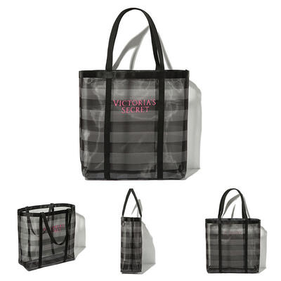 

TravelBeach Mesh Waterproof Sheer Tote Bag Cosmetic Toiletries Storage Handbags for Women