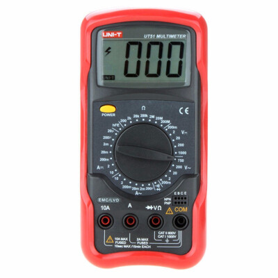 

UNI-T UT51 UT52 UT53 UT55 UT56 Digital Multimeter Voltmeter Ammeter Ohmmeter Electrical Meter with LCD display multimeter