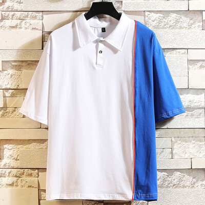 

Toponeto Mens Summer New Style Fashion And Leisure Coloured Short Sleeves Blouse Top