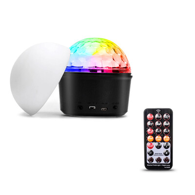 

Mutifuncational Color Light Speaker 9 Colors Remote Control LED Stage Light for Bedroom Wedding Party Birthday