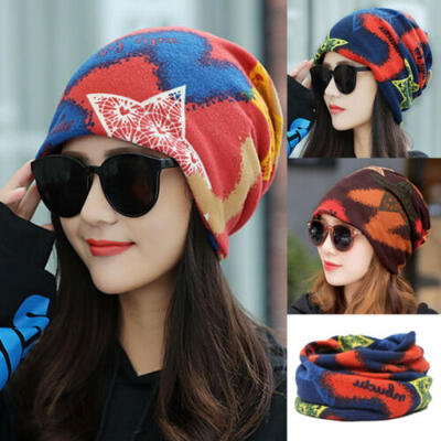 

Women Ponytail Messy Bun BeanieTail Soft Winter Stretchy Beanie Hat Cap