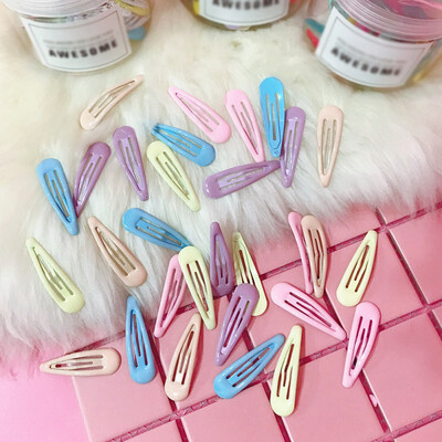 

Color ins girl heart hairpin candy color ice cream color bangs clip jewelry word clip