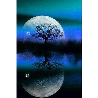 

DIY Full Drill 5D Square Diamond Painting Scenery Cross Stitch Home Decor
