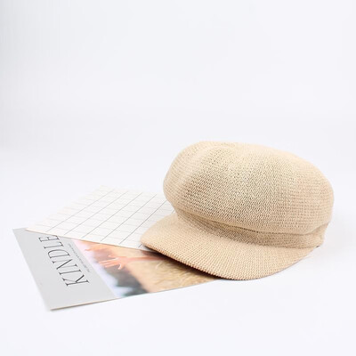 

Fashion Women Solid Color Cap Bonnet Caps All Matched Walking Cap Breathable Summer Mesh Headwear