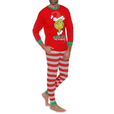 

Dr Seuss Holiday Grinch Pajamas Cotton - Family Christmas Pajamas Set