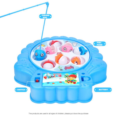 

Tailored Child Baby Cute Intellectual Fishing Tool Automatic Music Fishing Game Toy