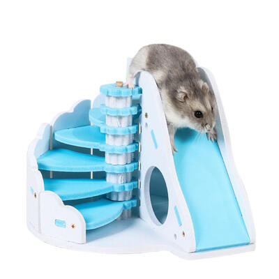 

Waterproof Lovely Hamster Sleeping House Wooden Pet Nest Slide Climb Toys