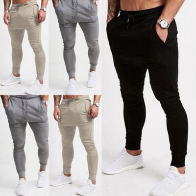

Men sportswear Pants Casual Elastic Cloth Men Fitness Workout Sweatpant UK STOCK