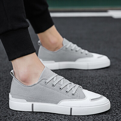 

Summer Mens Shoes Korean Version Fashion Flat Shoes Leisure Canvas Shoes Autumn Students Fashion Shoes