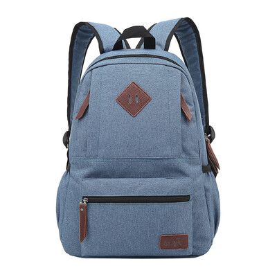 

Tailored Men & Women Fashion Travel Backpack Solid Color Oxford Cloth Student Bag