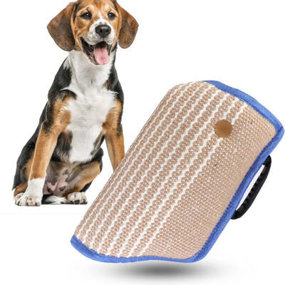 

Greensen Crude Hemp Dog Training Tool Bite Sleeve Arm Guard Protection Playing Toy