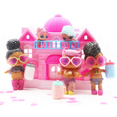 

Big Pretend Play Princess Doll House Toy Big Family House For Surprise Dolls