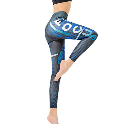 

Tailored Needle Six Line Digital Print Yoga Thread Pants And Hips High Waist Thread Pants