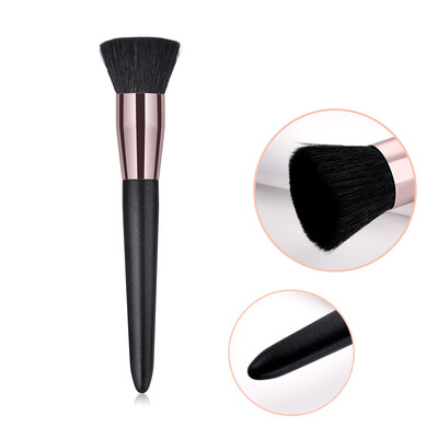 

Toponeto 1Pcs Wooden Foundation Cosmetic Eyebrow Eyeshadow Flat Top Brush Makeup Beauty