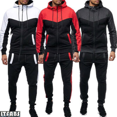 

Mens Fashion Sportswear Jogging Shirt Sports Sweatpants Trousers Hooded Jacket