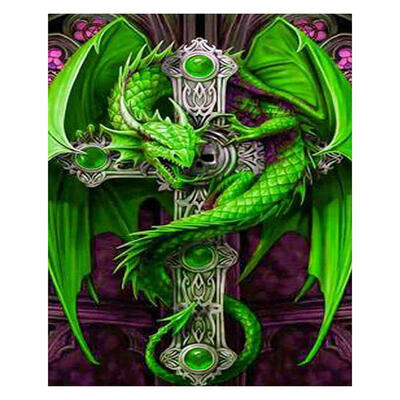 

5D DIY Full Drill Diamond Painting Dragon Cross Stitch Embroidery Craft Kit