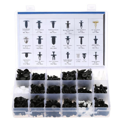 

470Pcs Car Retainer Clips Plastic Fasteners Kit & Trim Removal Tool Auto Fastener Clips Car Push Pin Rivet Trim Clips Fit for GM F