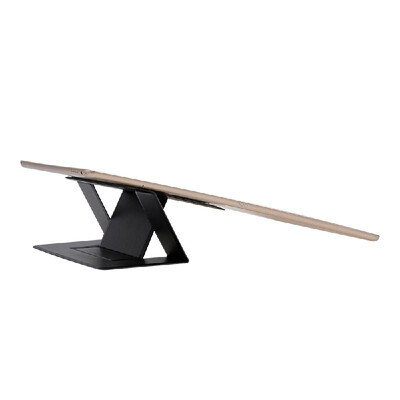 

Portable Laptop Stand Adjustable Folding Invisible Computer Stand Holder with Dual-Angle Adjustment Black