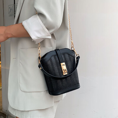 

Handbags handbags 2019 new fashion bucket bag summer small fresh wild ins shoulder Messenger bag