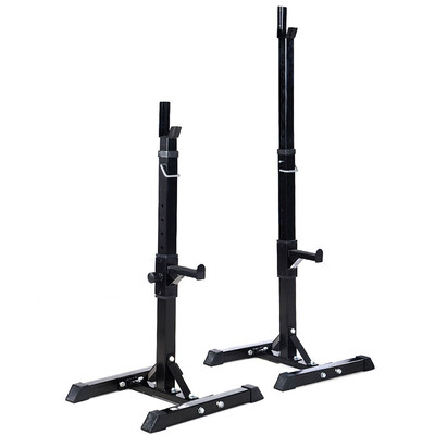 

Ktaxon Adjustable Power Squat Rack One Pair of Portable Solid Steel Dumbbell Barbell Squat Stands for Home Gym Weight