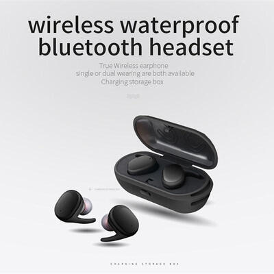 

TWS Waterproof Wireless Earphones Mini Earbuds Twins Sport Bluetooth Headset New
