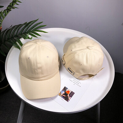 

Hats Female Korean Edition Simple Embroidery Pure Duck Tongue Cap Men&Women Shade Baseball Caps in Spring&Summer