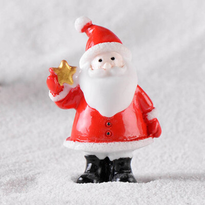 

Christmas Old Man Snowman Sled Snow Micro Landscape Snow Scene Resin Decoration