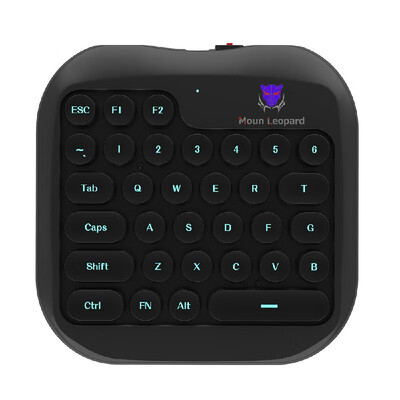 

Gaming Keyboard 32 Keys One-Handed Keyboard for Android System Mobile Phone Tablet PC Shooting Games USB-Powered Plug&Play wi