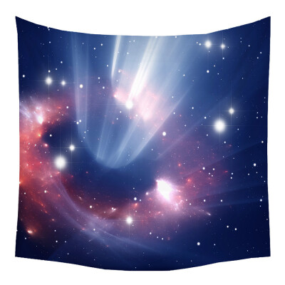 

Toponeto Tapestry Universe Moon Stars Space Plane Creative Home Bedroom Decor Romantic